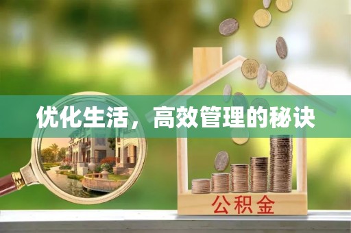 巴中优化生活，高效管理的秘诀